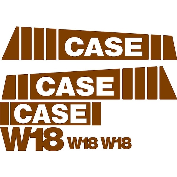 Aftermarket New Fits Case Wheel Loader W18 Decal Set CASEW18DECALSET - main